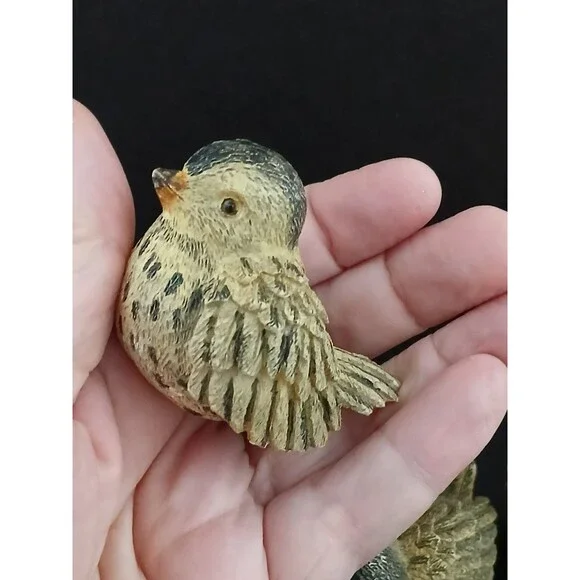 3 Mini Birds Figurine Cute Window Shelf Decoration Resin - Picture 7 of 12